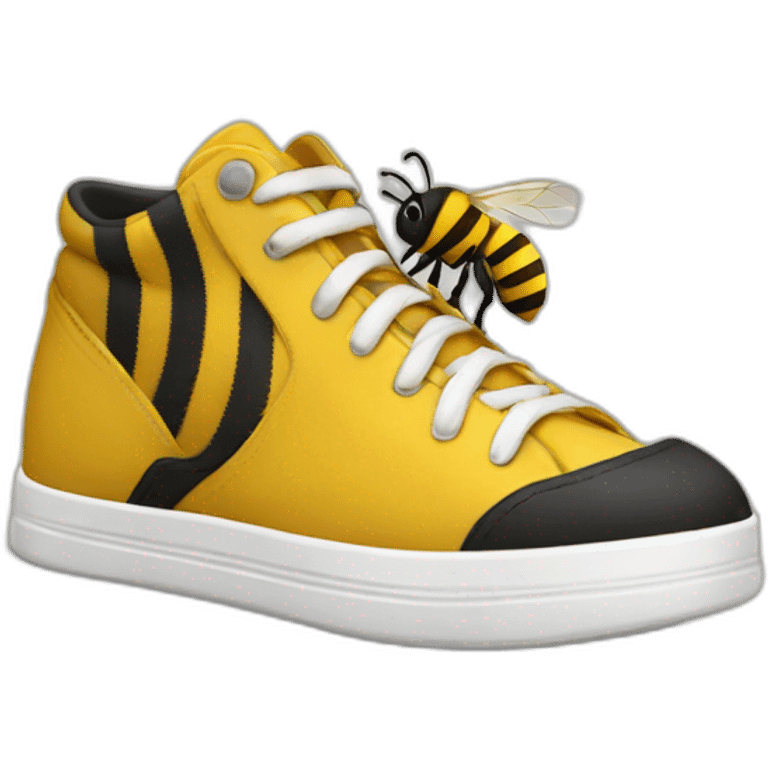 Bee in shoes emoji