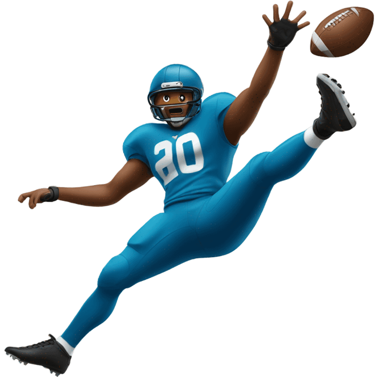 Football player spiking football emoji