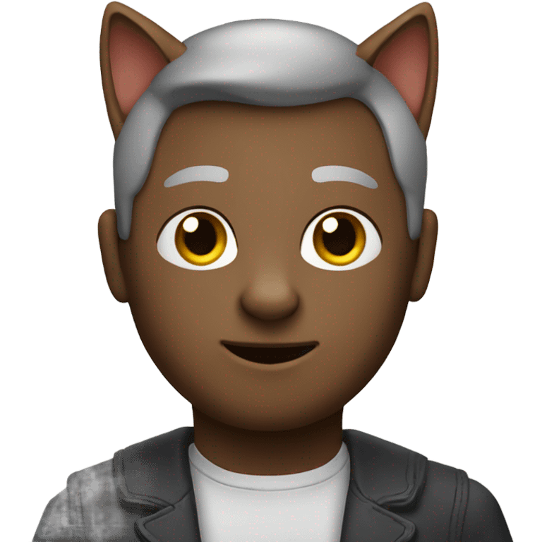  cat in a man emoji