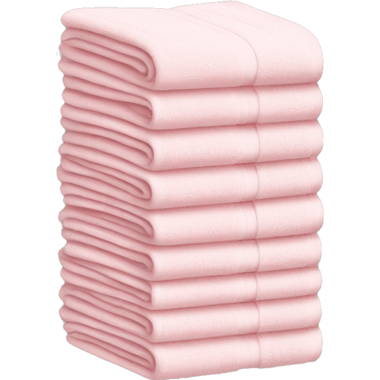 light pink stacked towels emoji