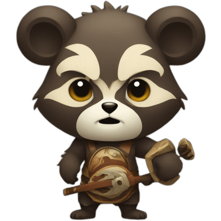 Tanuki rock metal god emoji