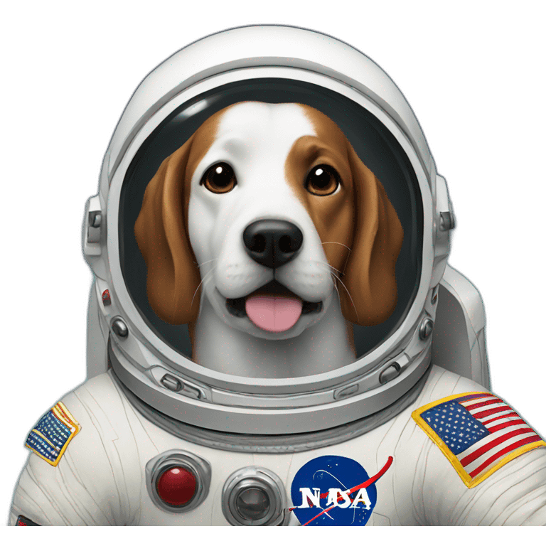 Dog astronaut emoji