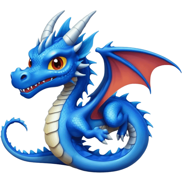 dragão azul emoji