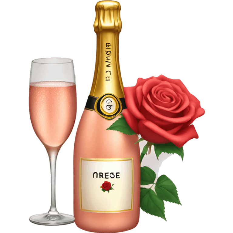 Rose champagne emoji