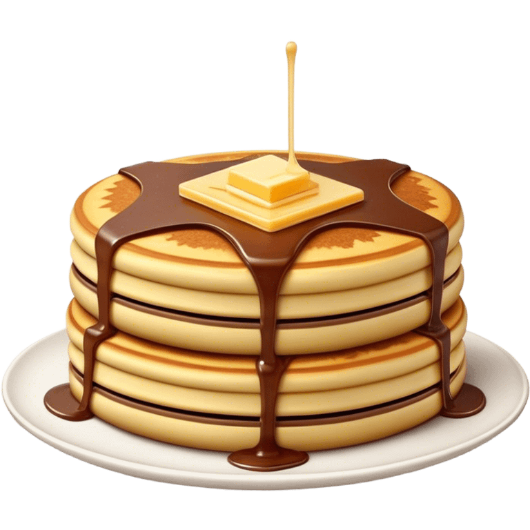 Cinematic Realistic Martabak Manis Dessert Emoji, depicted as a thick, sweet pancake filled with chocolate, cheese, and condensed milk rendered with detailed textures and vibrant, indulgent lighting. emoji