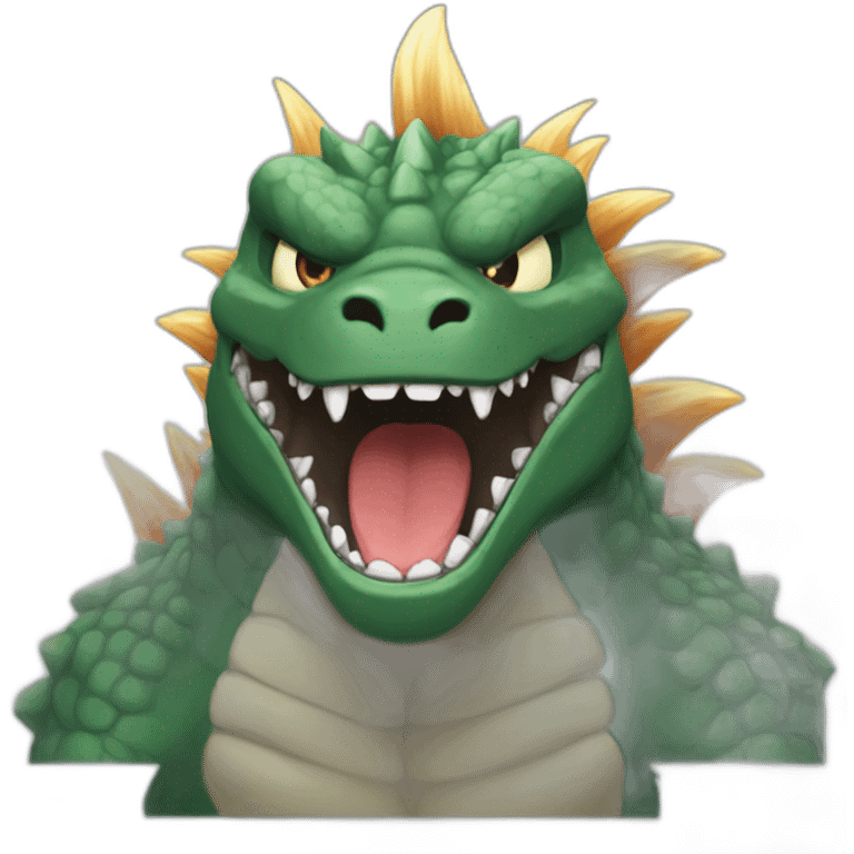 Fury Godzilla pokemon style face emoji