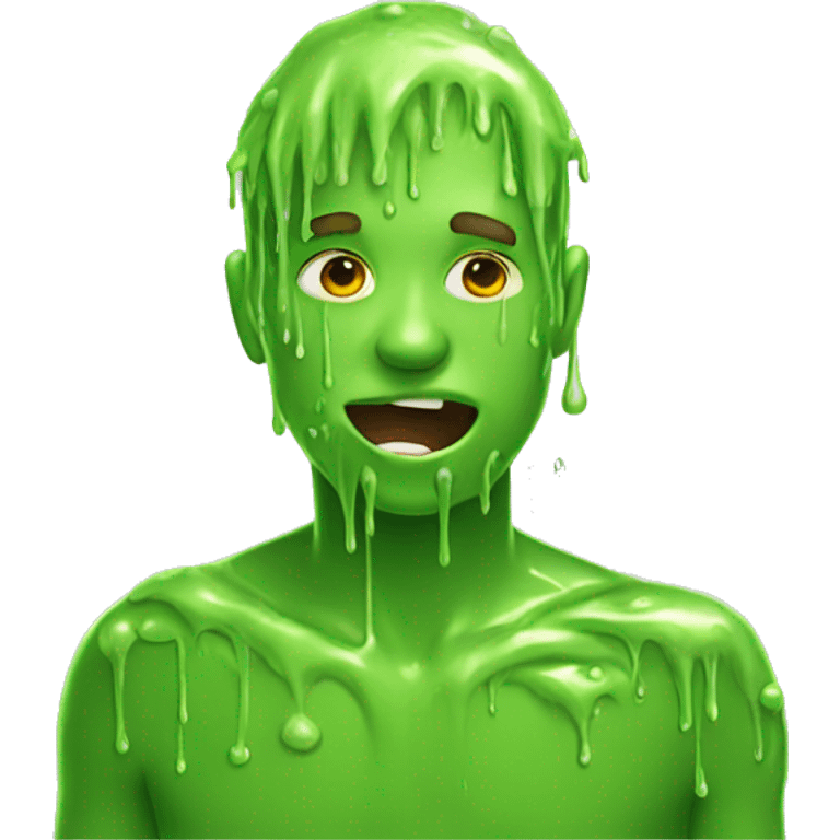 person covered in slime  emoji