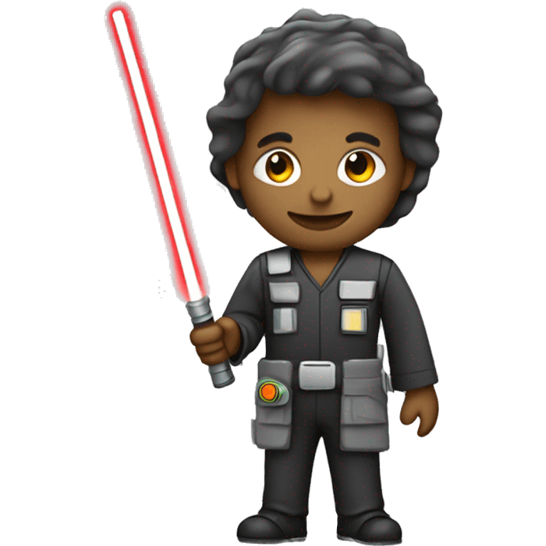 Engineer with lightsaber emoji