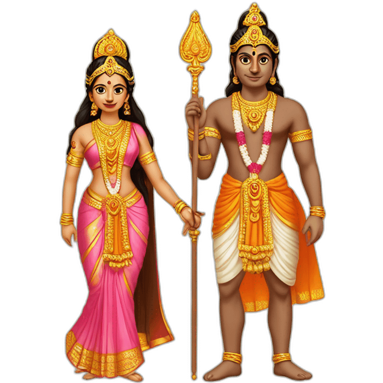 Lord Rama and sita emoji