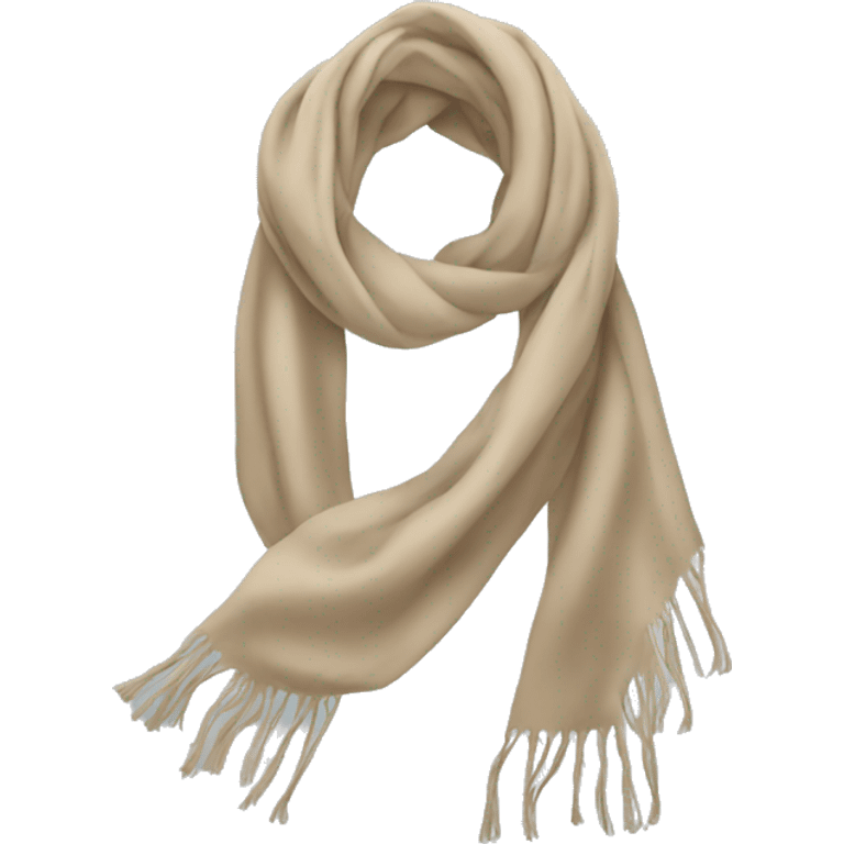 beige scarf emoji