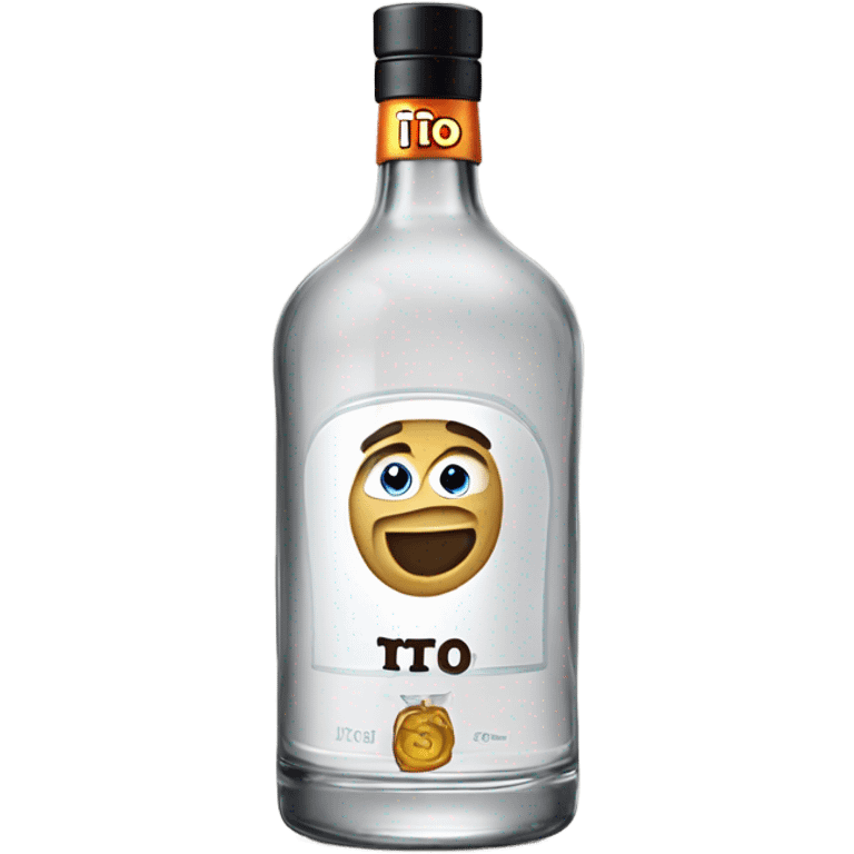 Tito’s vodka bottle emoji