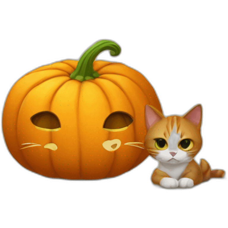 pumpkin cat emoji