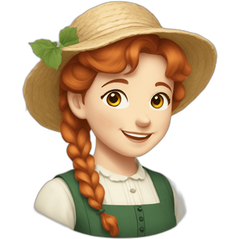 Anne of the green gables smiling emoji