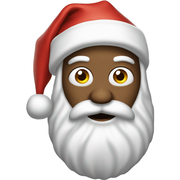 Santa with his mind blown emoji