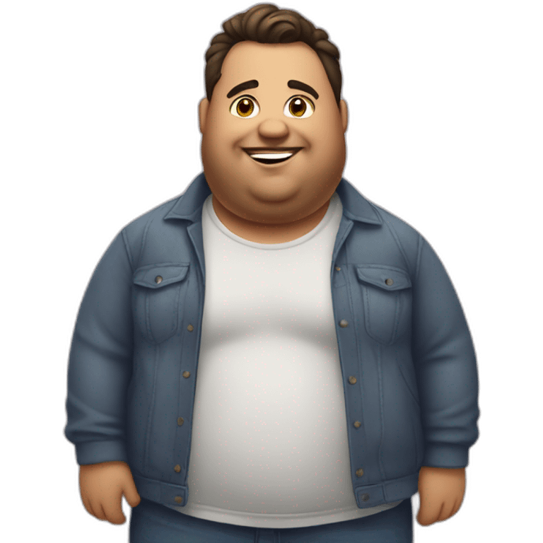 Fat gay guy emoji