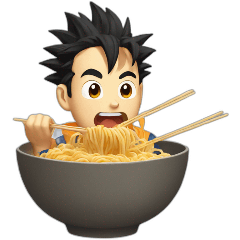 goku-eating-noodles emoji