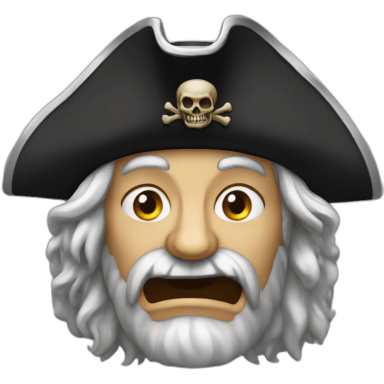 The scary old English pirate emoji