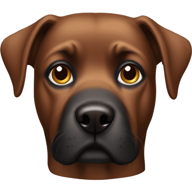 black-brown dog medium emoji