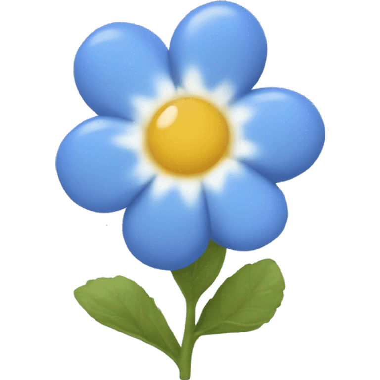 Forget me not flower emoji