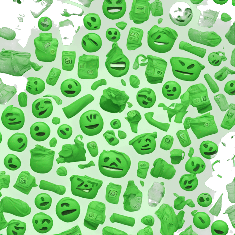 green aesthetic  emoji