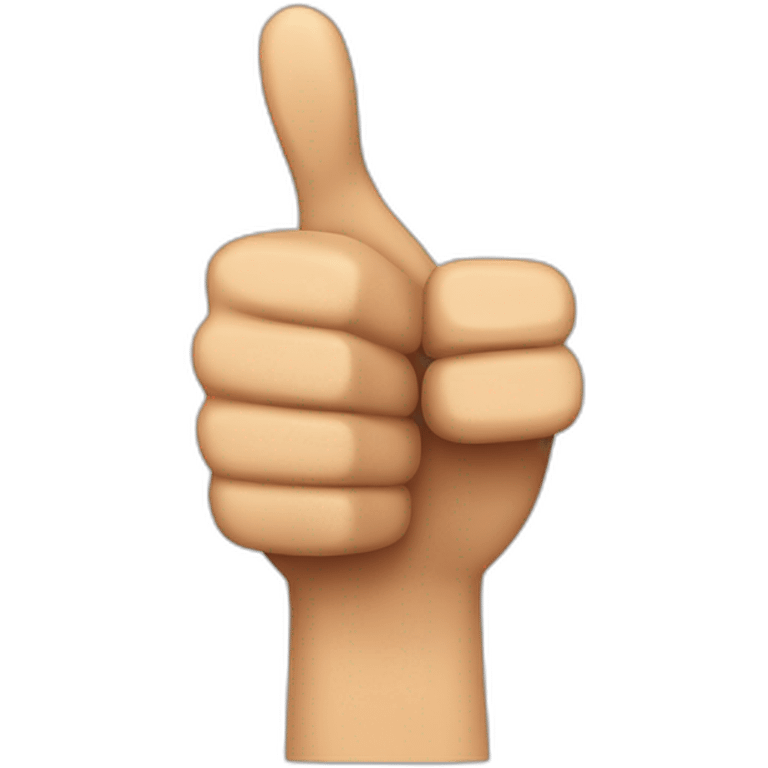 Thumbs up for gen z emoji