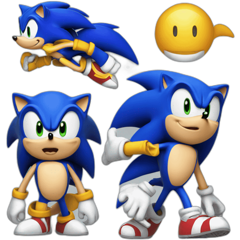 sonic the hedgehog blue emoji