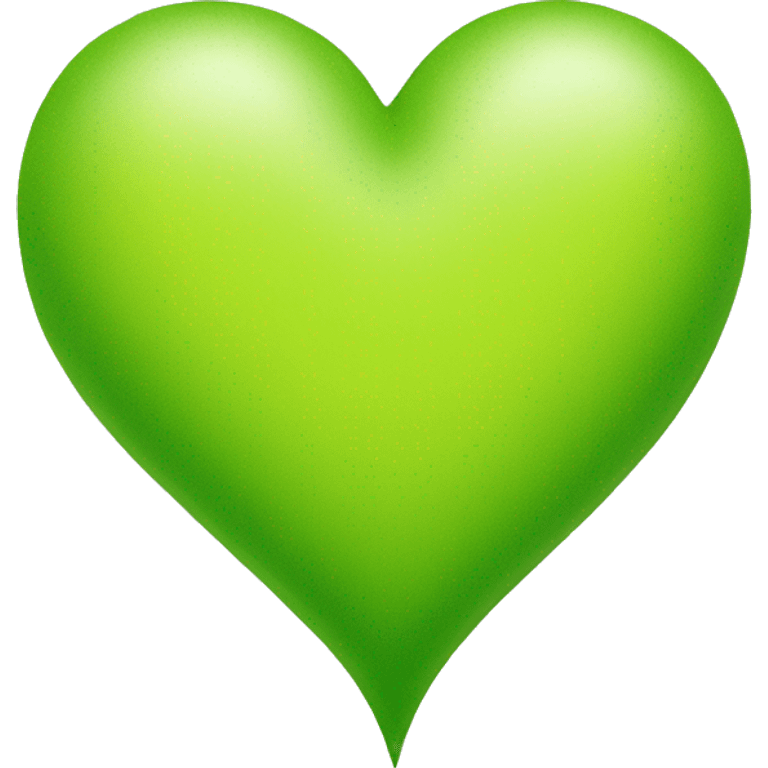 Yellow green heart emoji