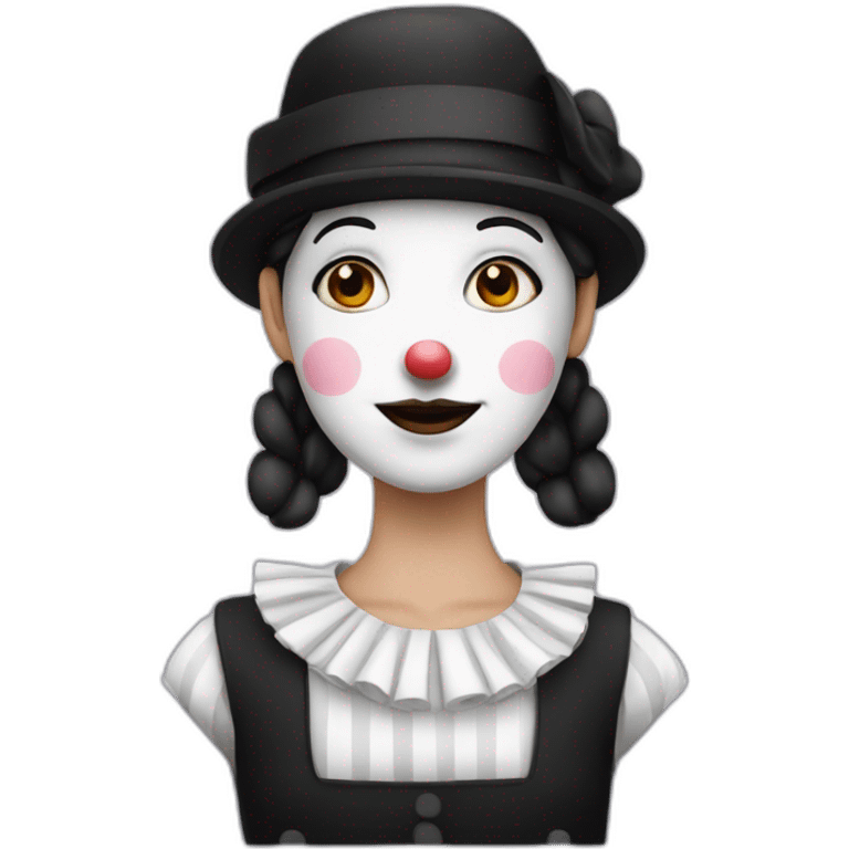 Mime girl emoji