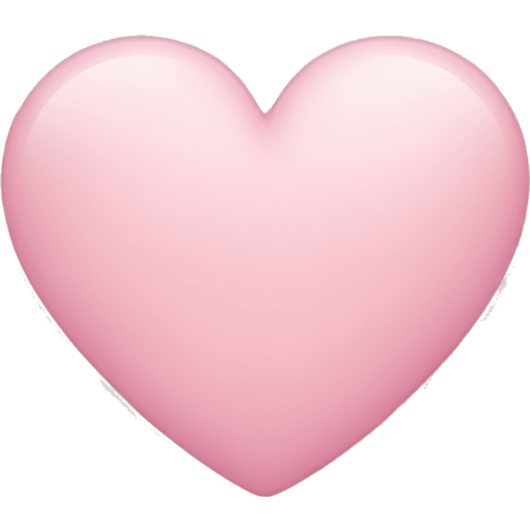 Light pink heart  emoji