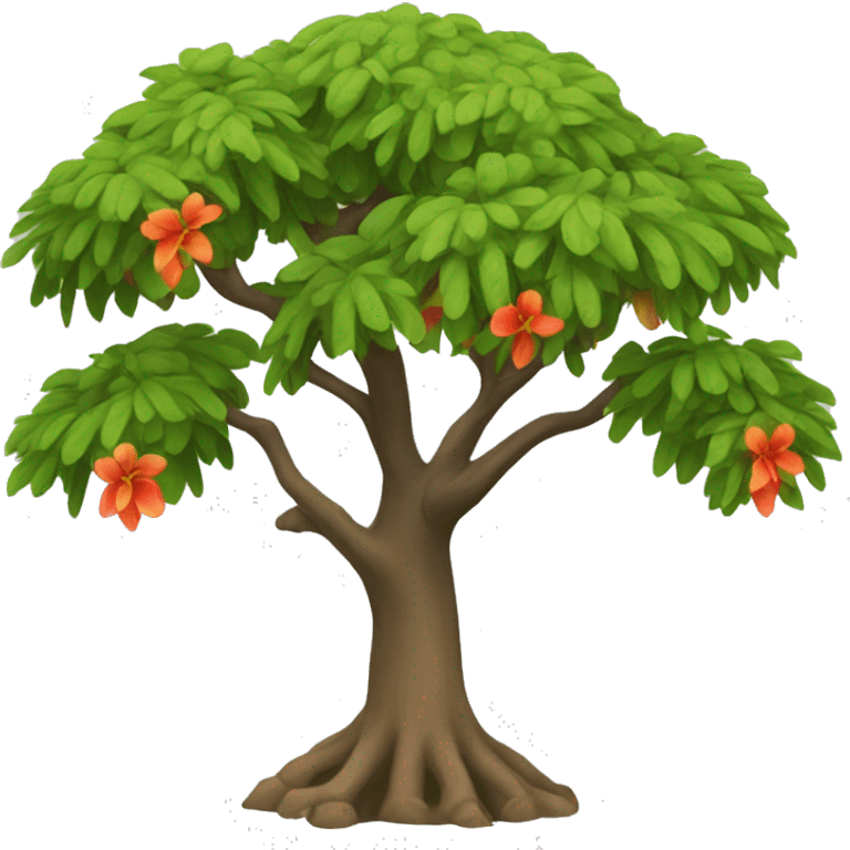 flamboyán tree emoji