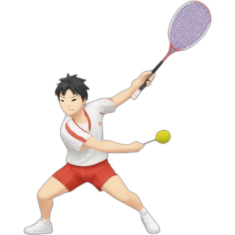 jujutsukaisen gojo playing badminton emoji