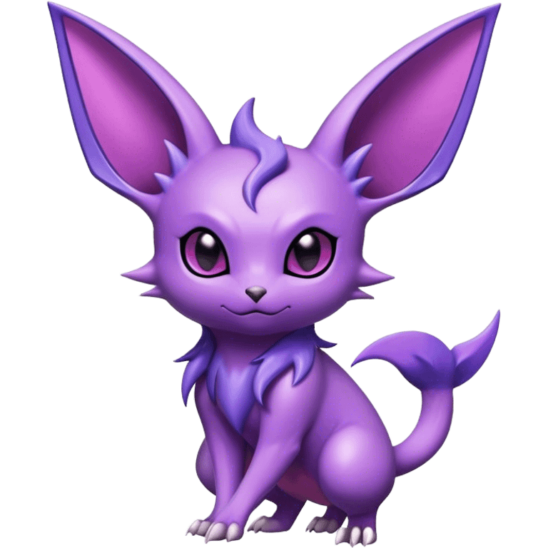 Cool Edgy Shiny Noibat-Espeon-Nidorino-hybrid  full body emoji