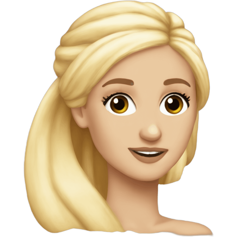 ariana grande blonde hair eternal sunshine emoji