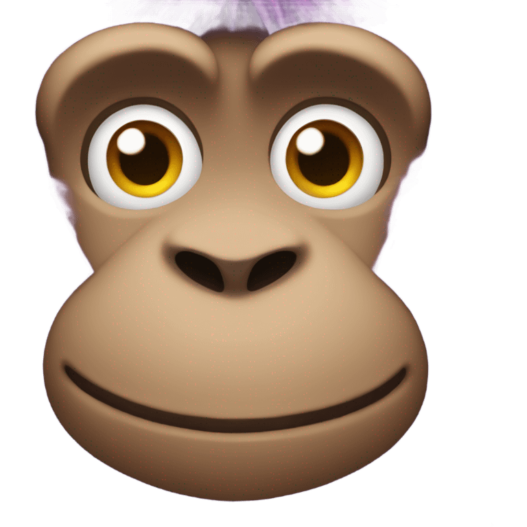 A hairy purple monkey emoji