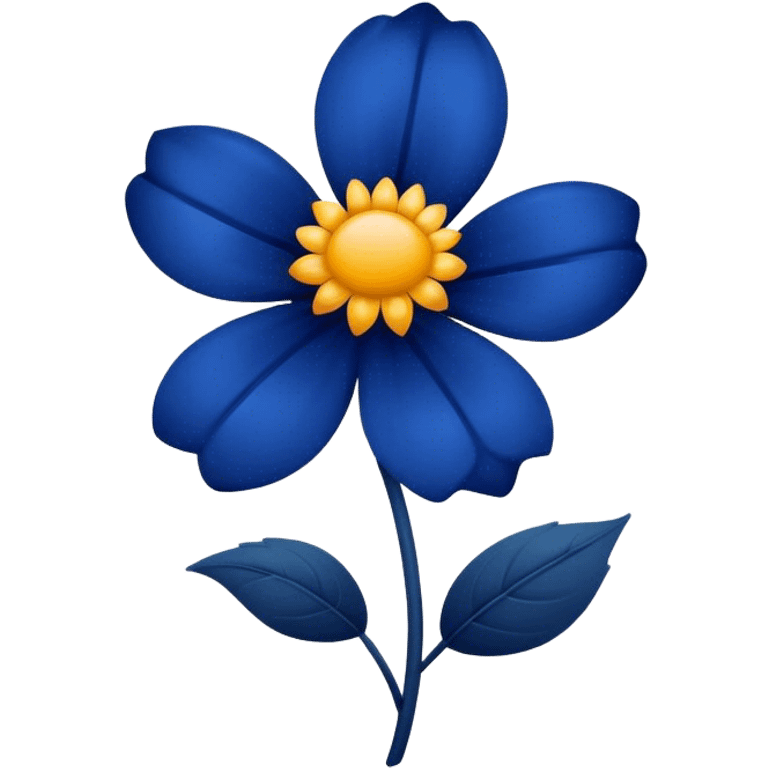 dark blue flover emoji