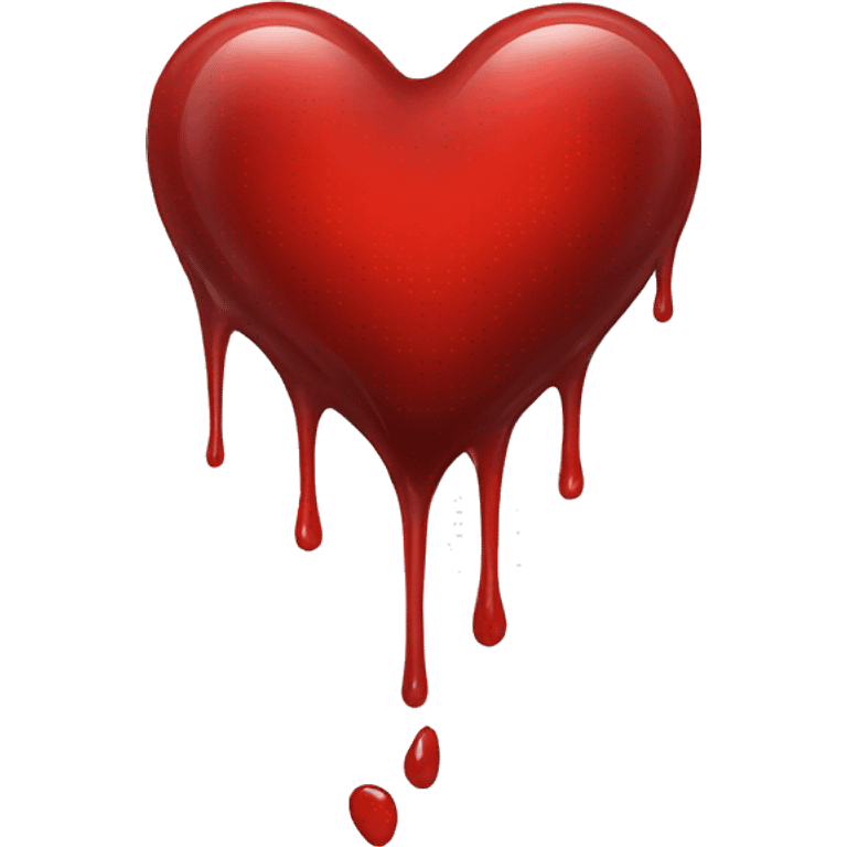 bleeding red heart emoji