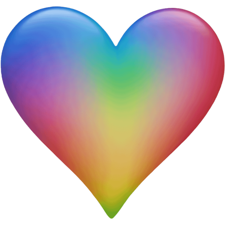 Rainbow heart emoji