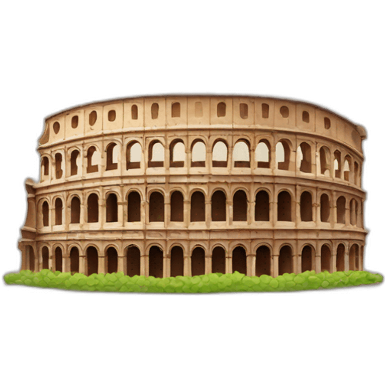 Rome colosseum in apple emoji style emoji