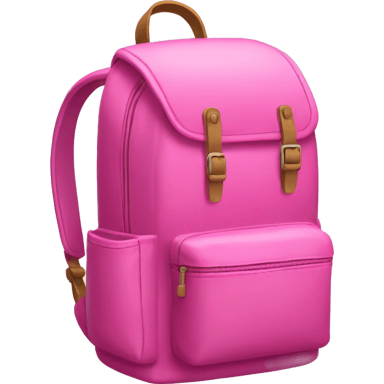 Pink backpack  emoji