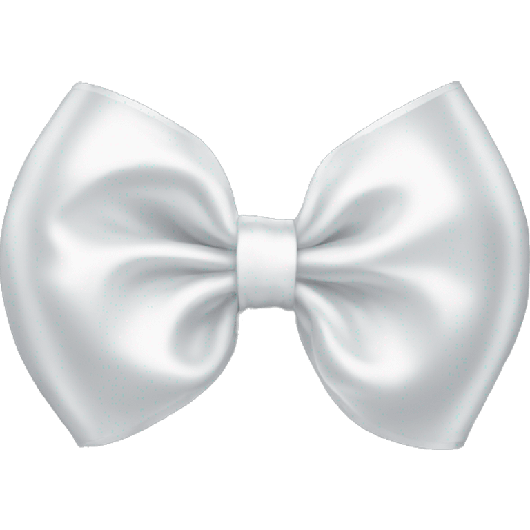 white satin bow emoji