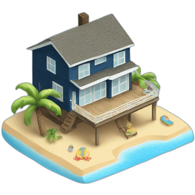 beach house emoji