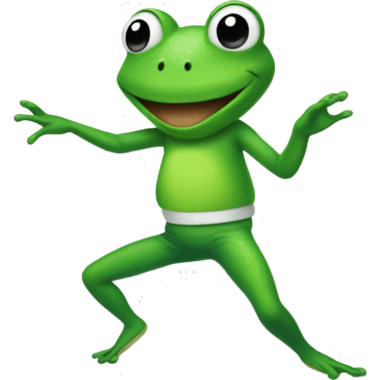 Dancing frog emoji