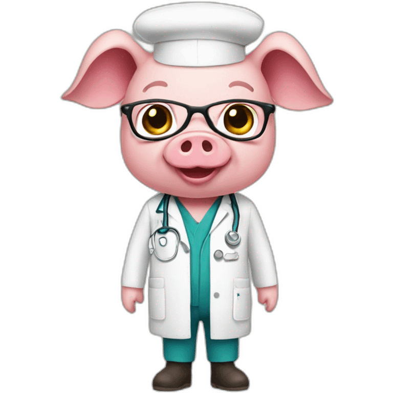 pig doctor emoji