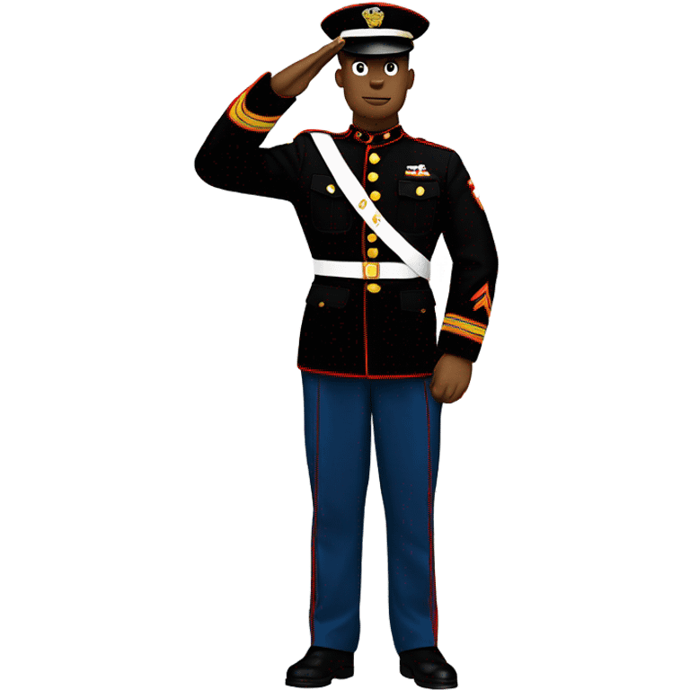 United States marine saluting  emoji