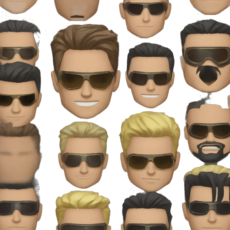 johnny cage and kenshi  emoji