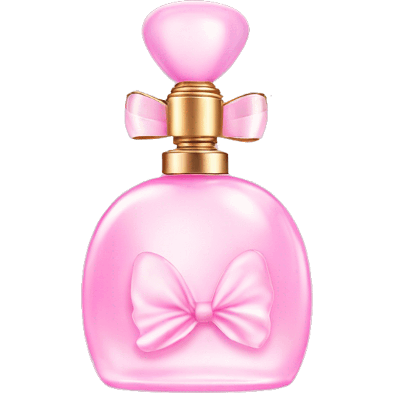 Fairy light pink perfume with bow emoji