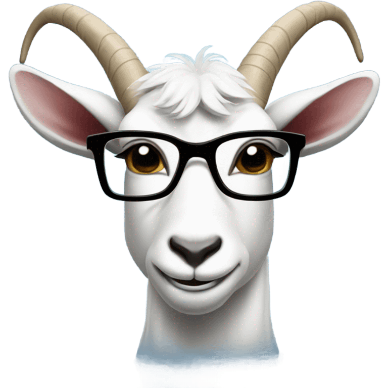 Goat with glasses and with the Argentina football tshirt emoji