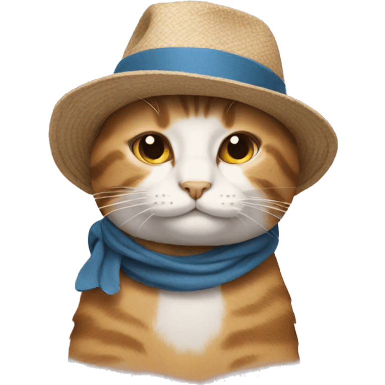 Cat wearing hat  emoji