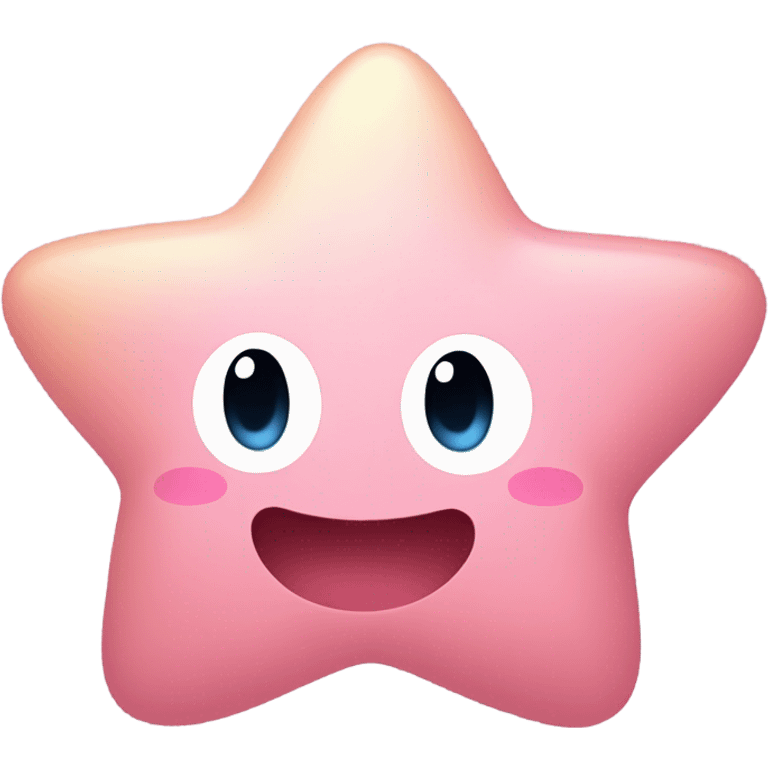 Kirby shaped star emoji