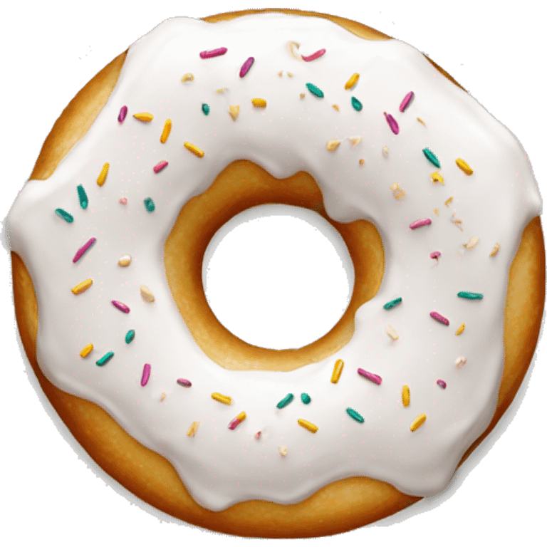 White glazed donut emoji